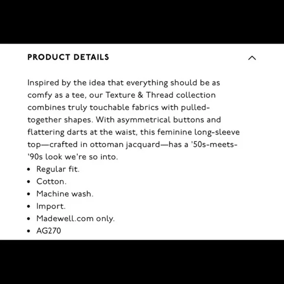 Madewell Texture & Thread Button Wrap Top- Burnt Orange - Picture 8 of 11